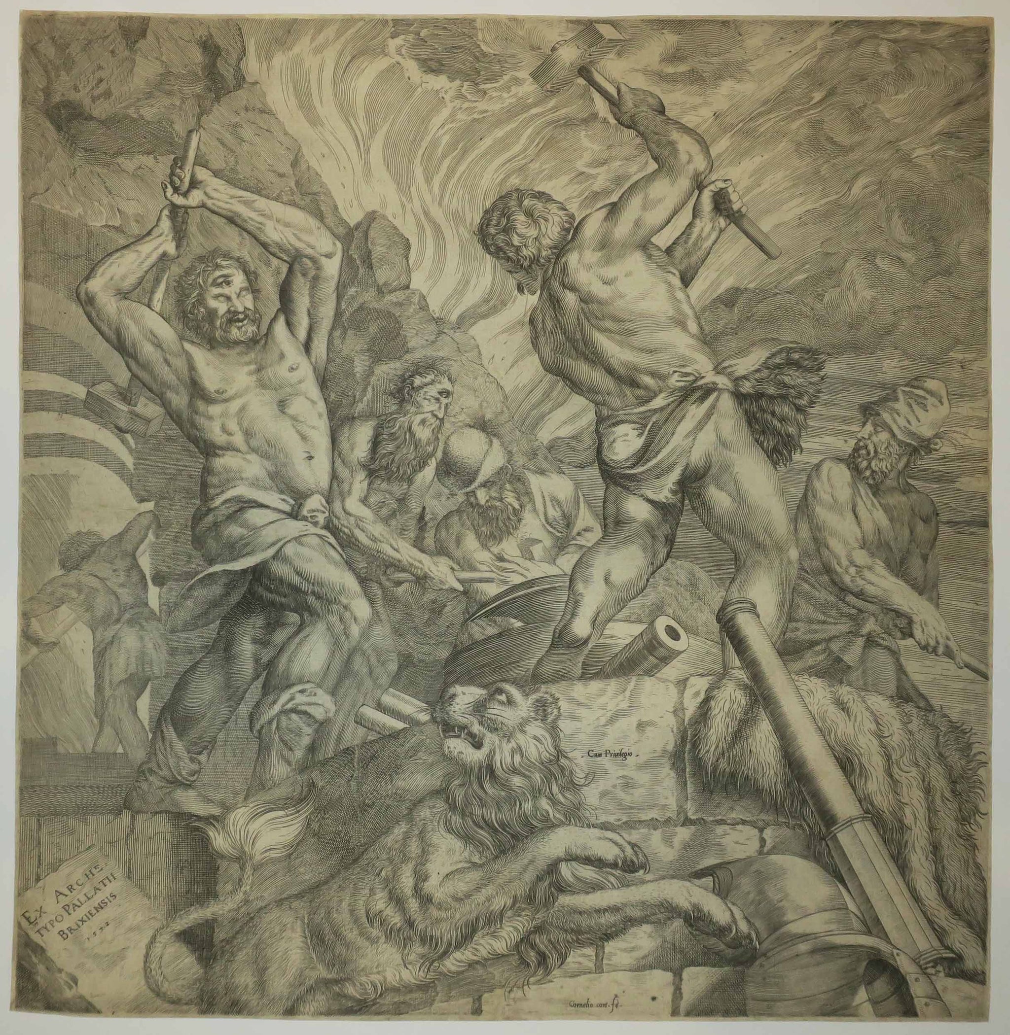 La Forge des Cyclopes (Les Cyclopes forgeant des armes).