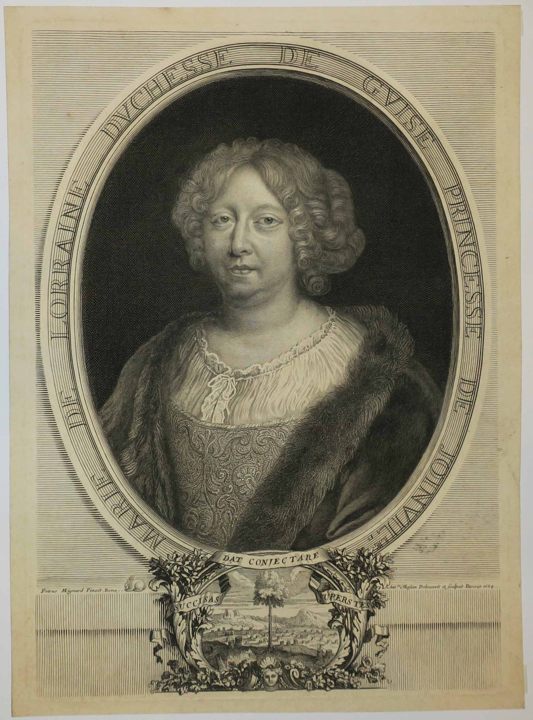 Portrait de Marie de Lorraine, Duchesse de Guise, Princesse de Joinville. 