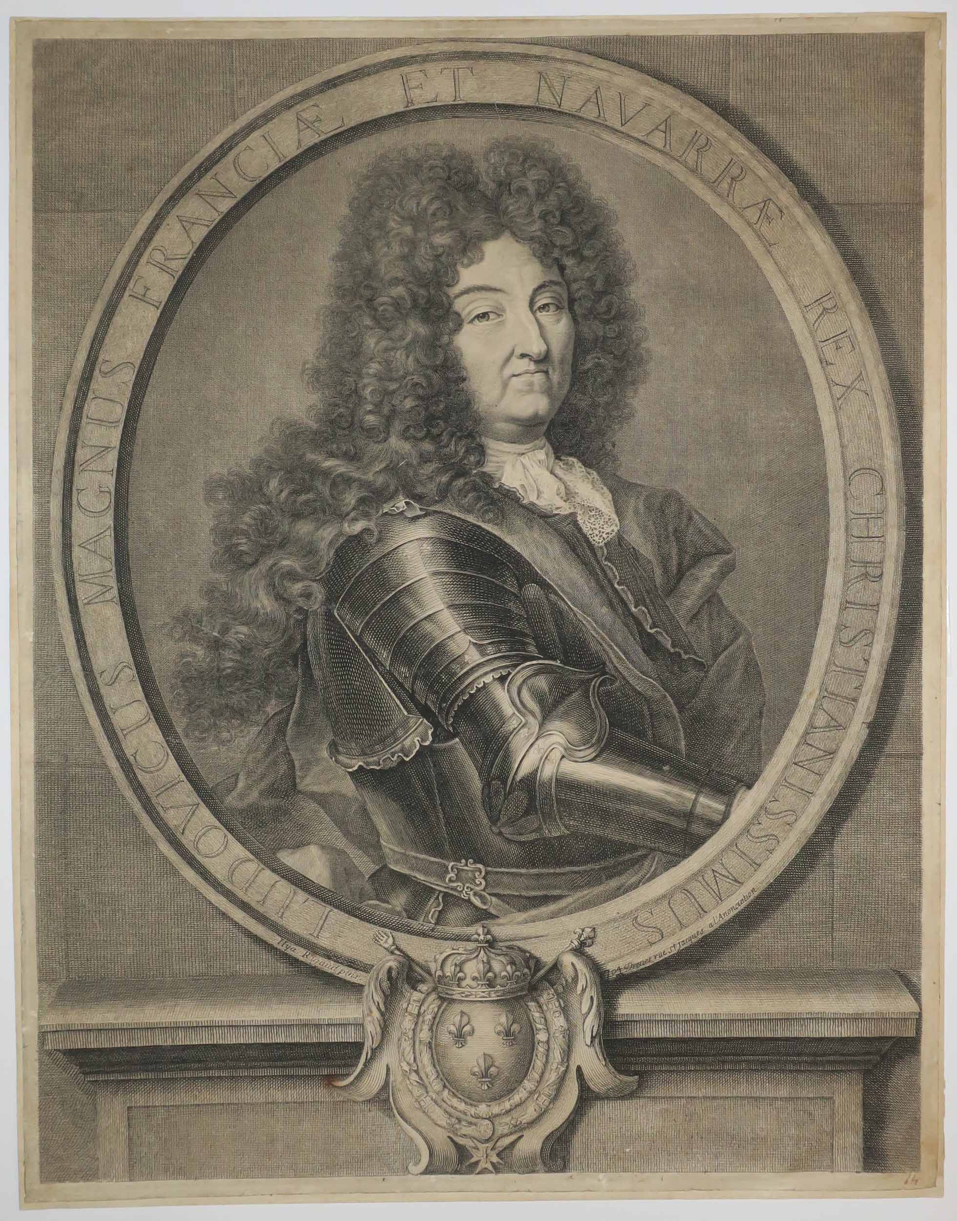 Portrait de Louis XIV, Roi de France et de Navarre. 