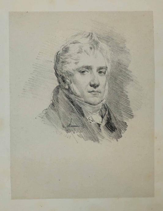Portrait de L.M. Bruzard (Auteur du Catalogue des lithographies d'Horace Vernet).