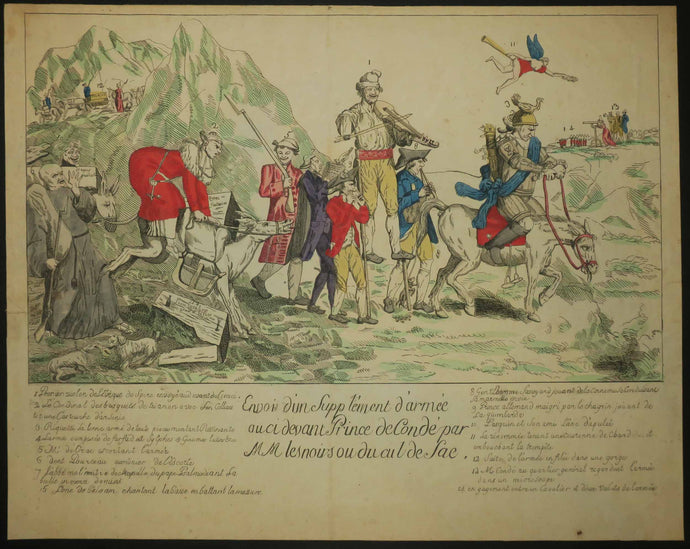 Envoi d'un Supplément d'Armée au ci-devant Prince de Condé par M.M les noirs ou du cul de sac. 