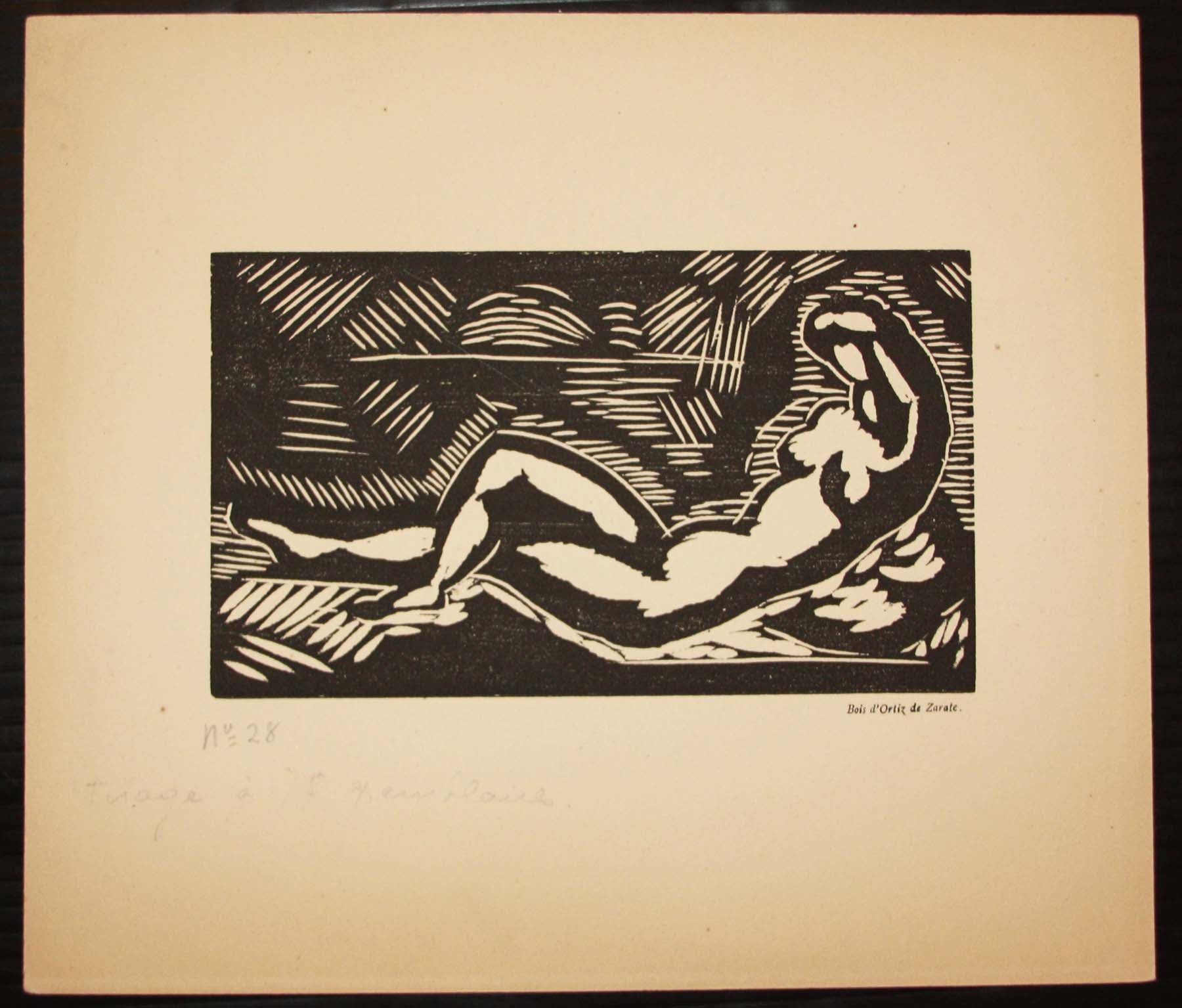 [Femme dénudée, allongée].