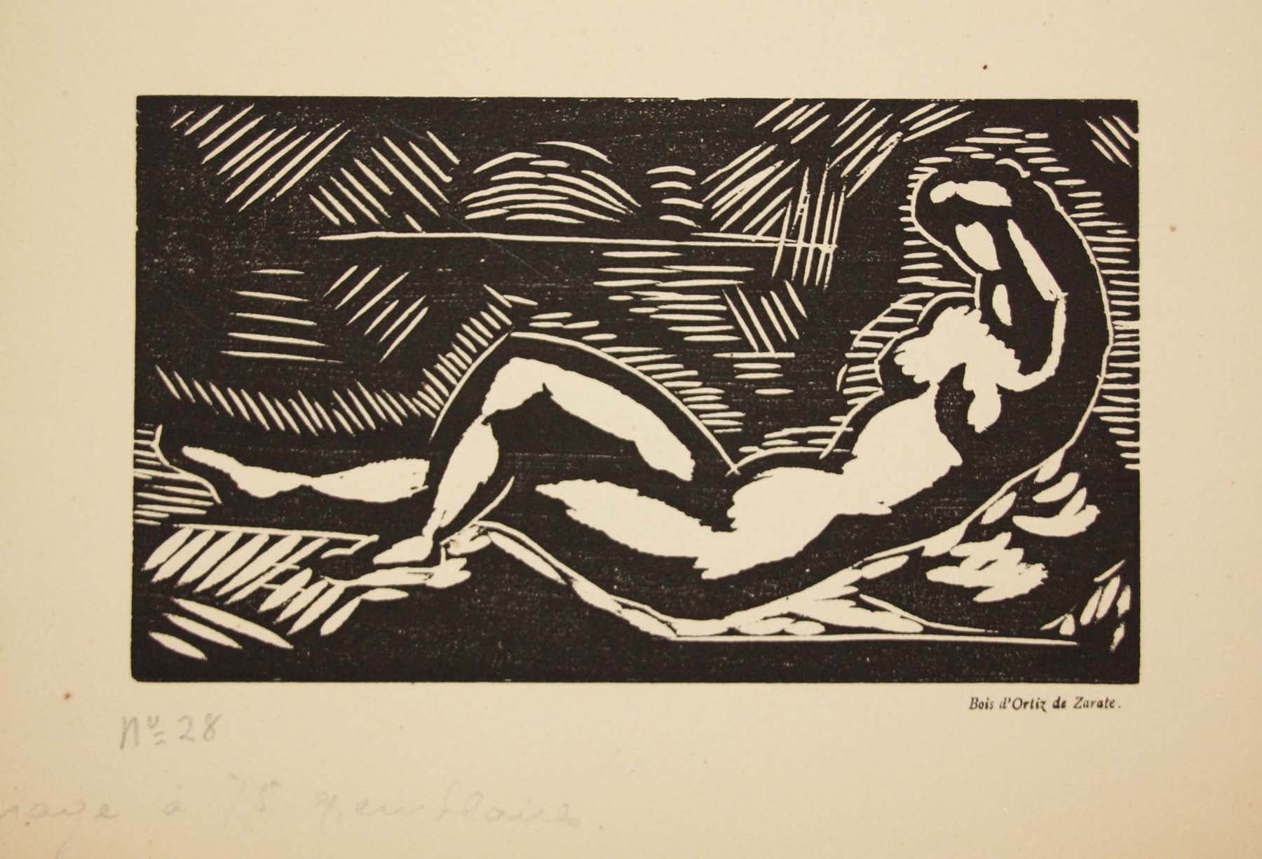 [Femme dénudée, allongée].