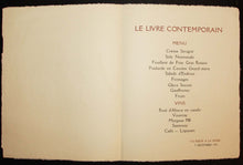 Charger l&#39;image dans la galerie, Le centaure. Menu du 9 décembre 1931 pour Le Livre Contemporain.
