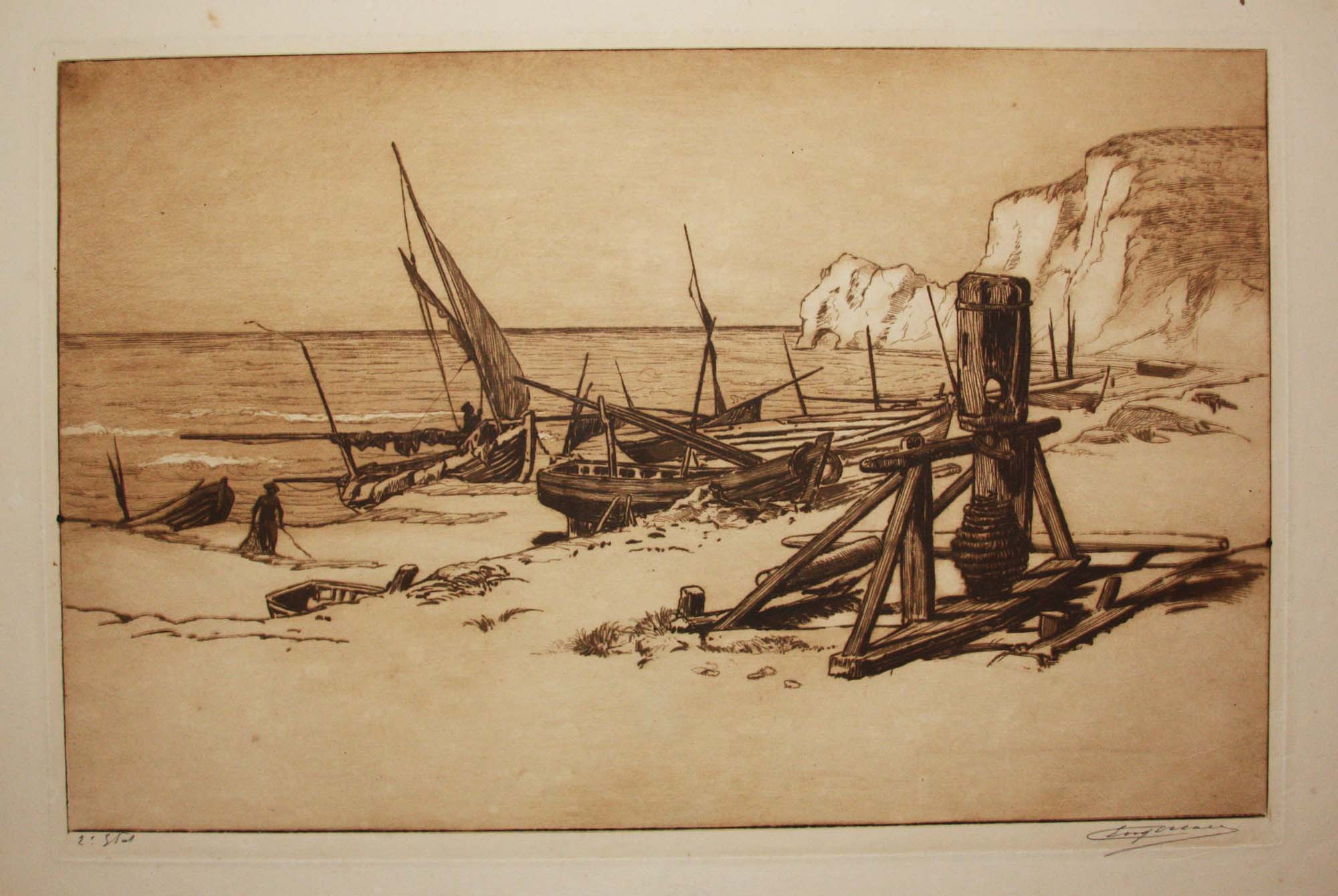 [Barques en bord de mer]. 