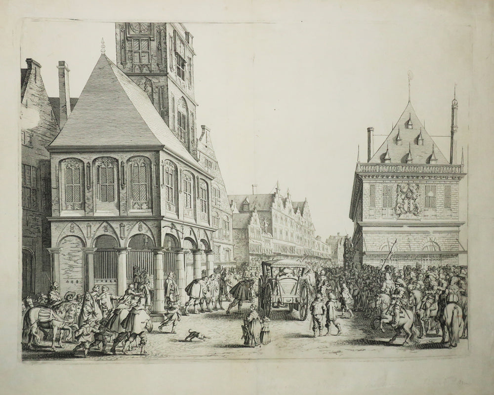 Départ de la Reine Marie de Médicis (Au revoir des magistrats de la ville à Marie de Médicis devant la mairie à Amsterdam).