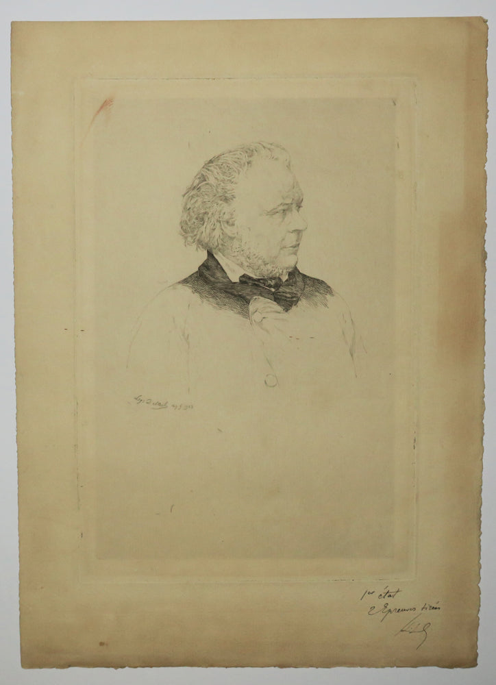 Portrait de Honoré Daumier. 