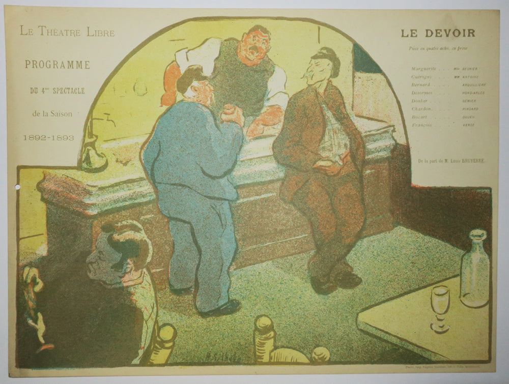 Les Programmes du Théâtre Libre, Saison 1892-