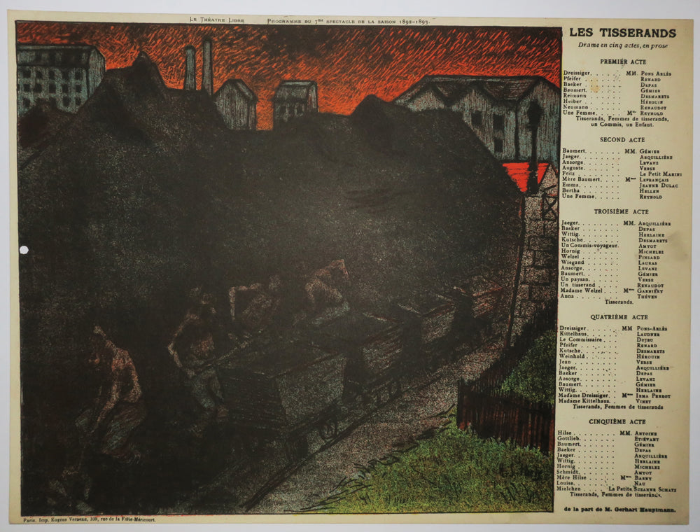 Les Programmes du Théâtre Libre, Saison 1892-