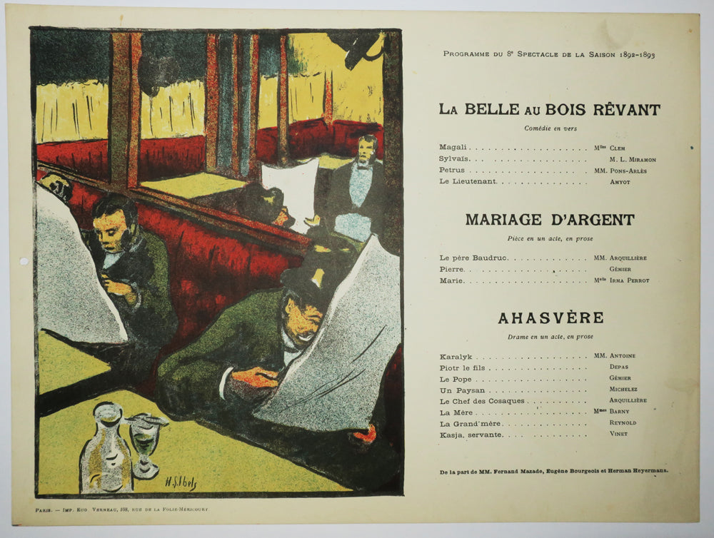 Les Programmes du Théâtre Libre, Saison 1892-