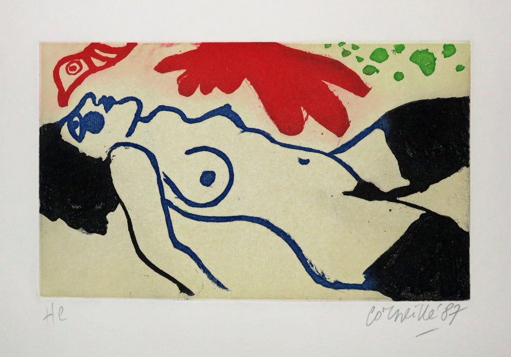 Portrait de femme avec oiseau.
