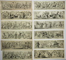 Charger l&#39;image dans la galerie, Suite de douze pièces: Bacchanales, Danse, Sacrifices… 1617-
