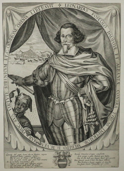 Portrait de Léonard Foscolo (1588†1660, vainqueur des Turcs à Sibenik en Dalmatie). 