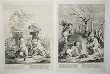 Charger l&#39;image dans la galerie, Les quatre saisons (représentées par des Amours dans différentes postures).
