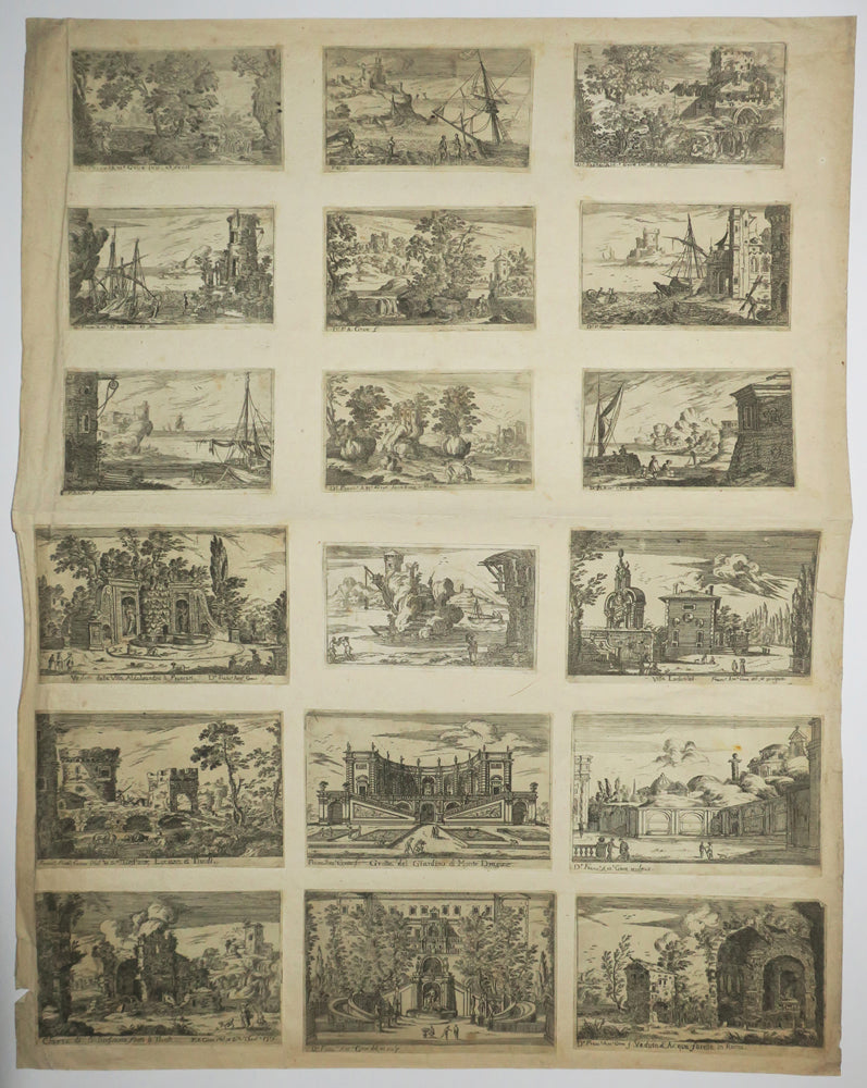 [Divers paysages et petites vues d'Italie]. 