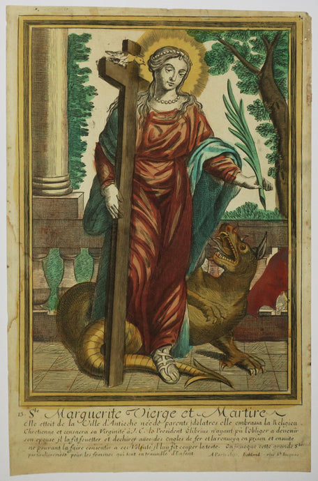 Ste Marguerite, Vierge et Martyre. 