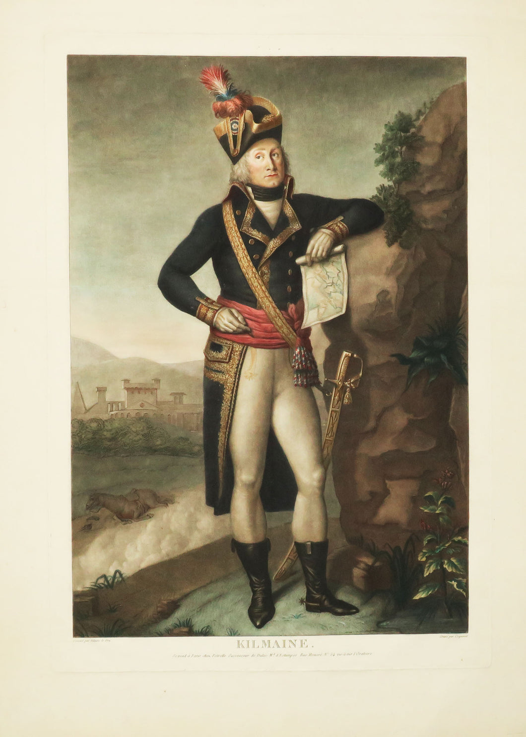 Portrait du Général Kilmaine, en pied. 