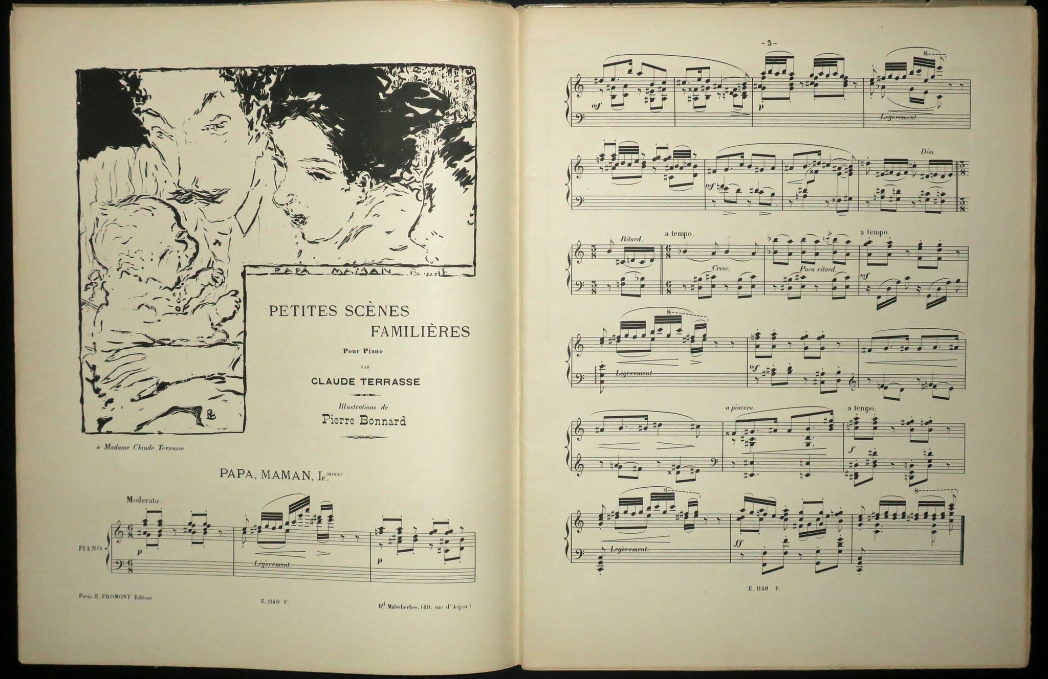 Petites scènes familières pour piano. Paris, Fromont, [1893].