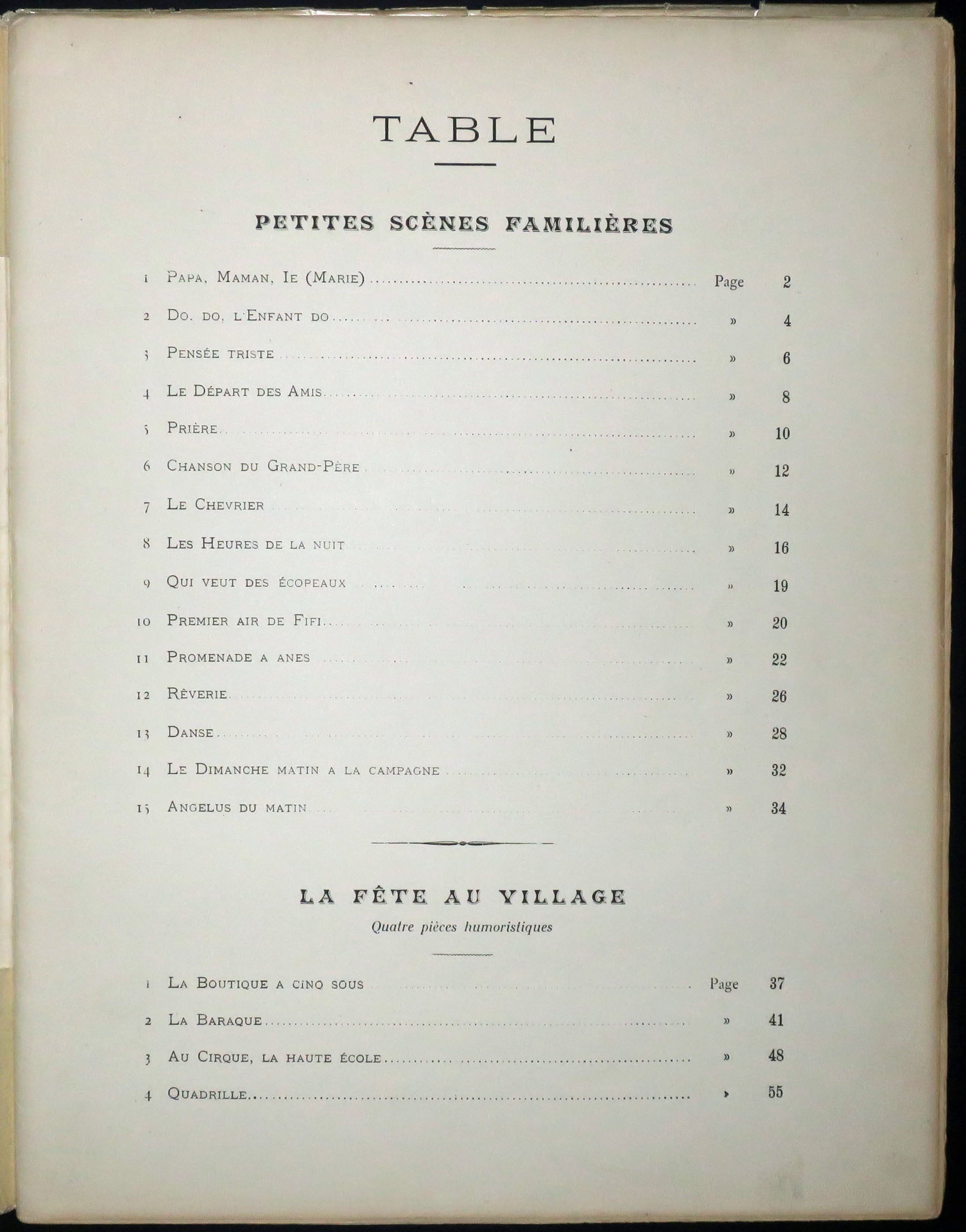 Petites scènes familières pour piano. Paris, Fromont, [1893].