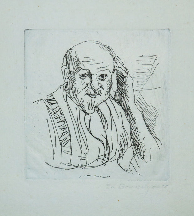Portrait d'Auguste Vernaut, Imprimeur en taille-douce.