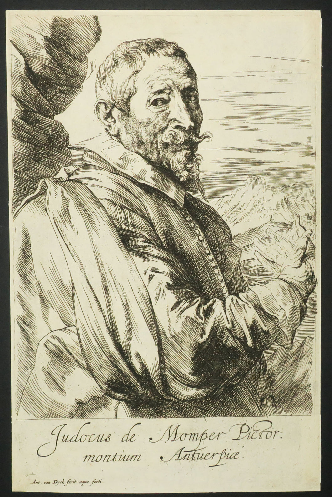 Portrait de Josse de Momper, artiste-peintre flamand de paysages (Anvers 1564 † 1635).