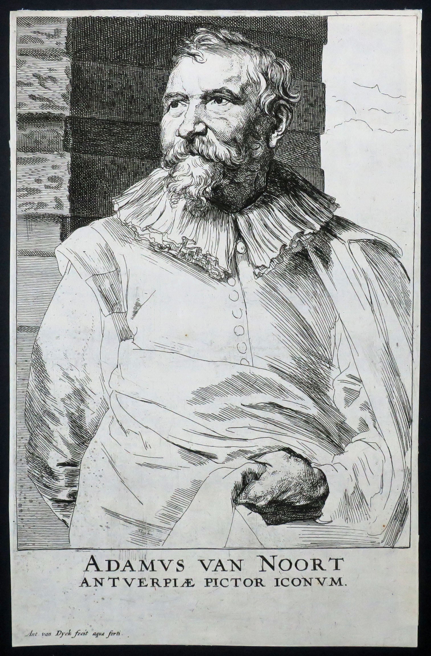 Portrait de Adam van Noort, peintre et dessinateur flamand qui fut le maître de Pierre Paul Rubens et Jacob Jordaens (Anvers 1561†1641).