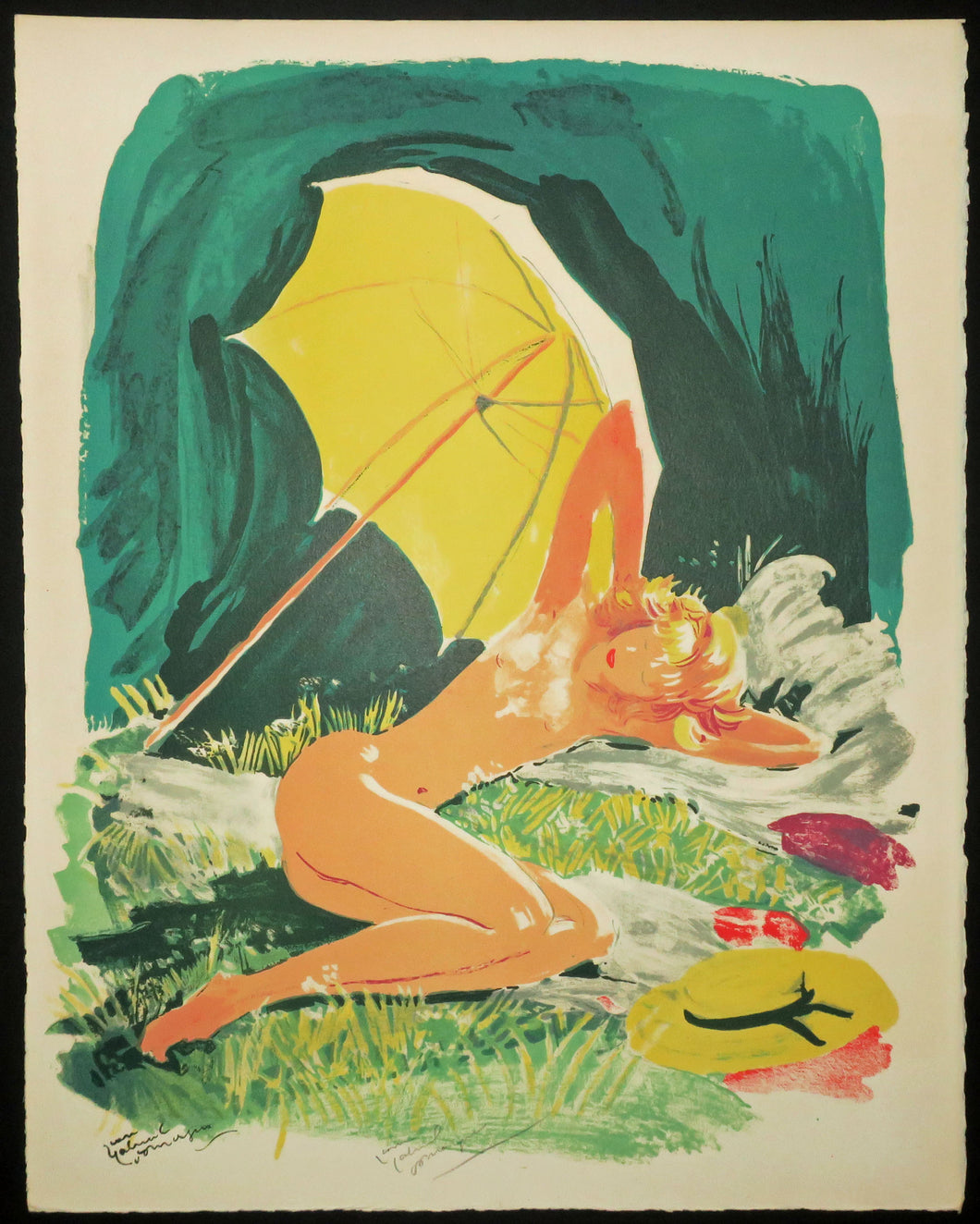 Femme au parasol. 