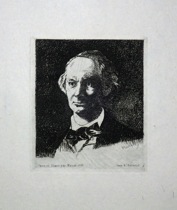 Portrait de Charles Baudelaire, de face (3ème pl.)