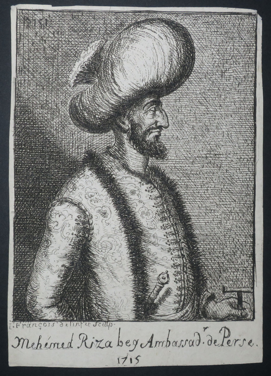 Portrait de Mehmet Reza Beg, Ambassadeur de Perse.