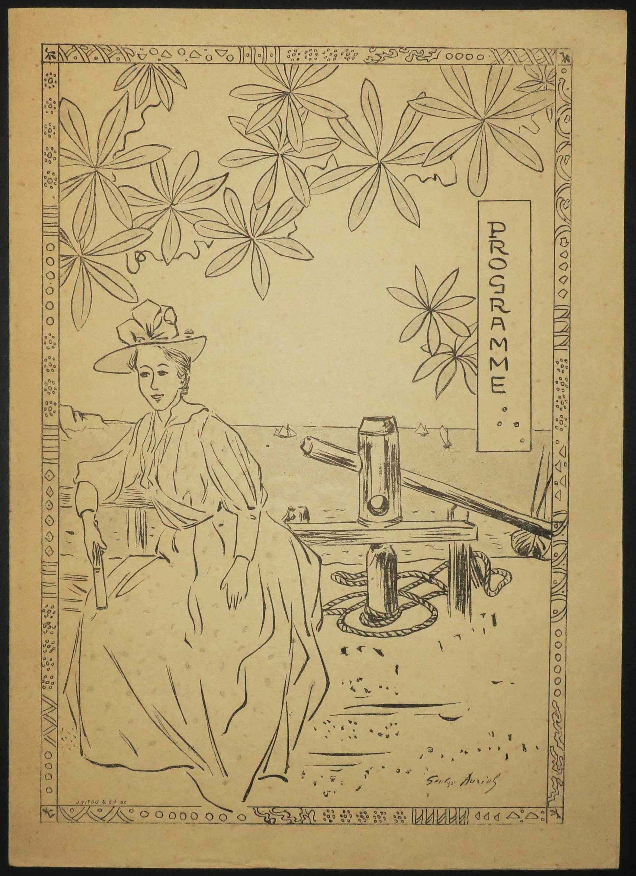 Programme de théâtre du Dimanche 27 octobre 1889.