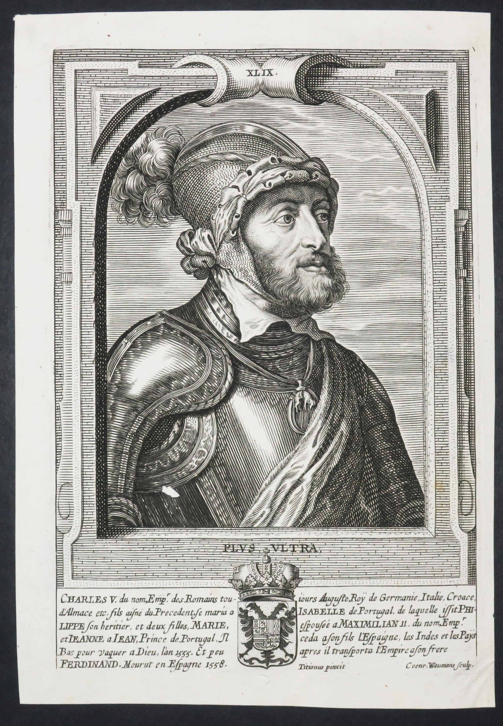 Portrait de l'Empereur Charles V. 