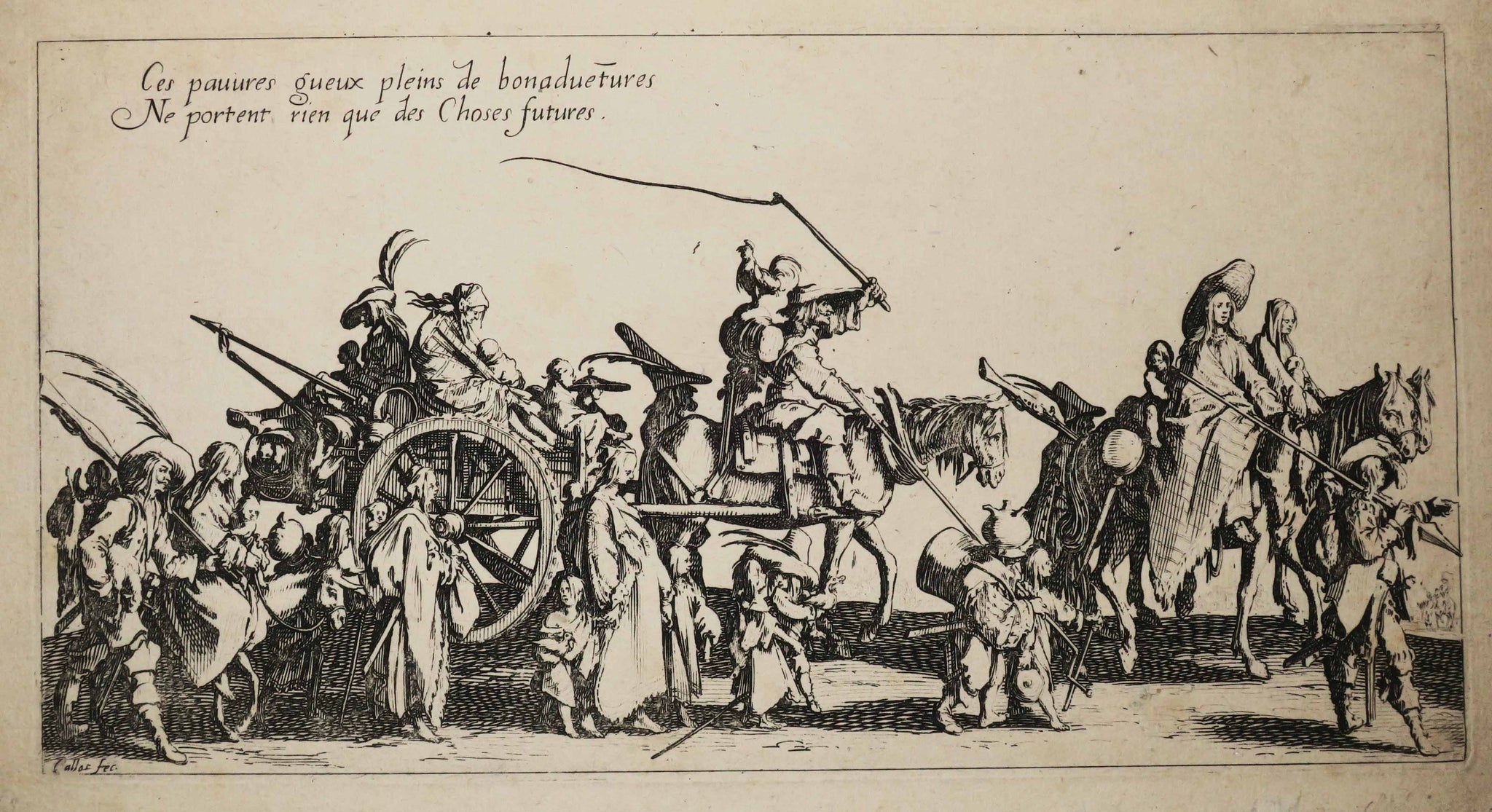 Les bohémiens en marche : l'arrière-garde. 