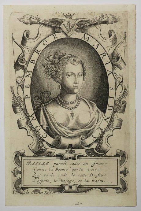 Portrait de Mary Sidney, Comtesse de Pembroke. (Femme de lettres britannique). 