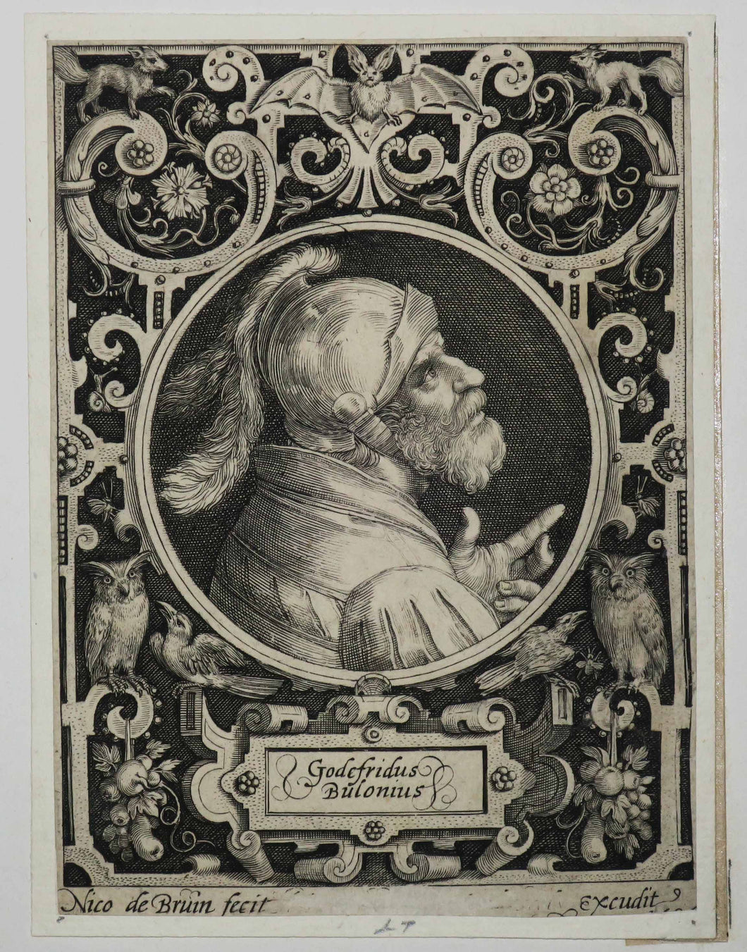 Portrait de Godefroy de Bouillon.