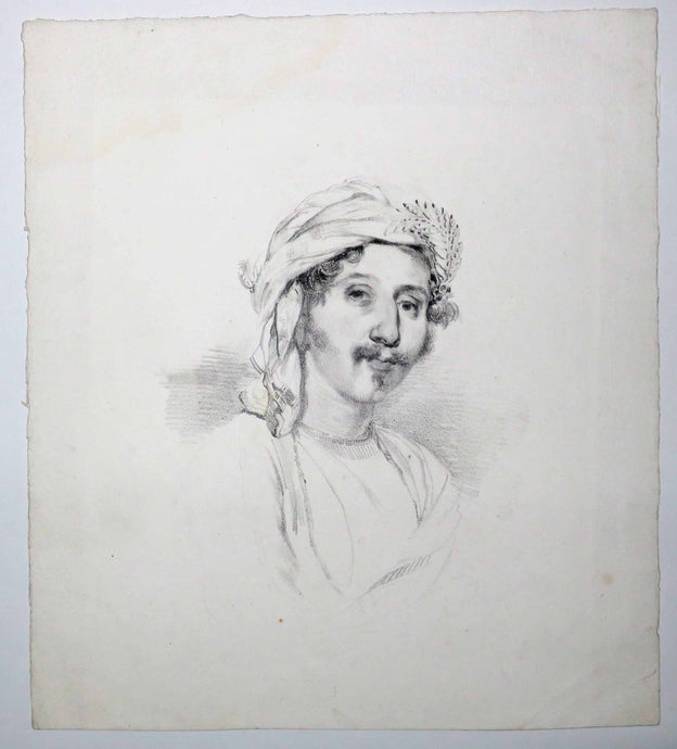 Portrait d'Arthur du Bois de Beauchesne, portant un turban (1798†1852). 