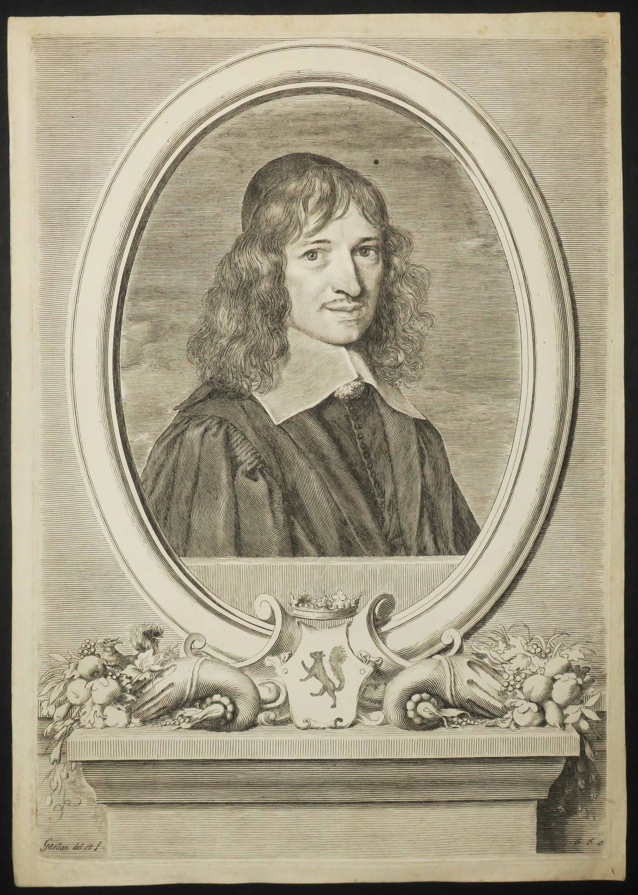 Portrait de Nicolas Fouquet, Marquis de Belle-Île, Ministre d'Etat et Surintendant des finances à l'époque de Mazarin. 