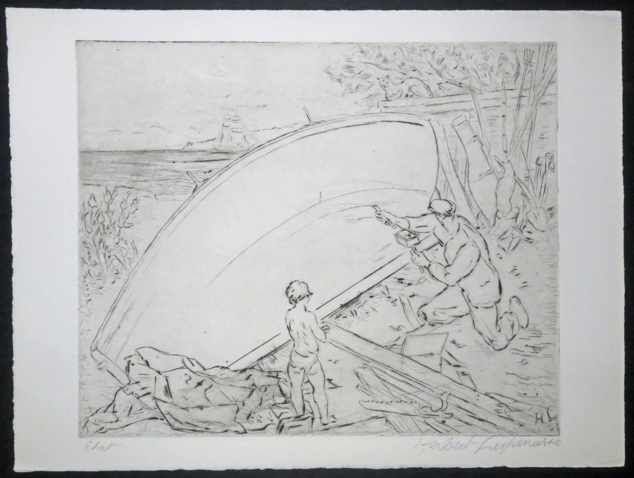 [La construction de la barque]. 