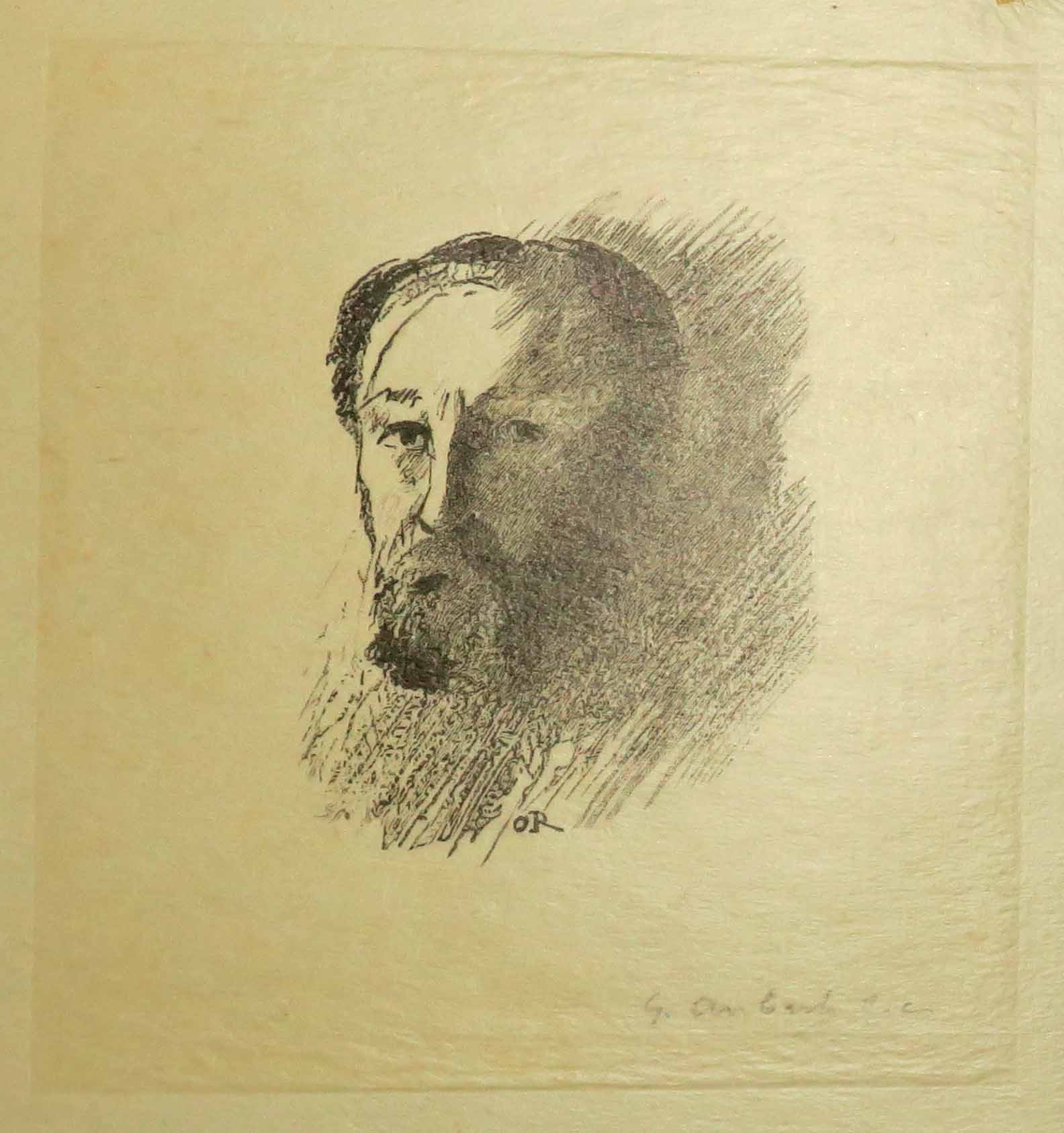 Portrait d'Odilon Redon d'après lui-même. 