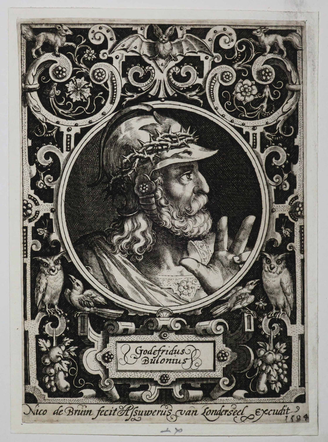 Portrait de Godefroy de Bouillon.