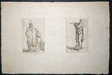 Charger l&#39;image dans la galerie, Vieil homme oriental et deux dames &amp; Homme avec un bras plié sur la poitrine.

