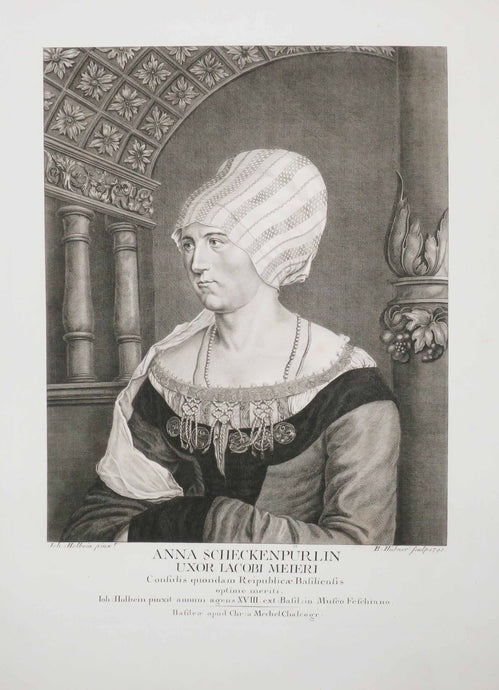 Portrait d'Anna Scheckenpürlin, Epouse de Jacob Meyer. 