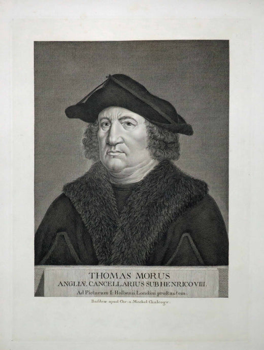 Portrait de Thomas More, Juriste, Historien et Homme politique anglais. 