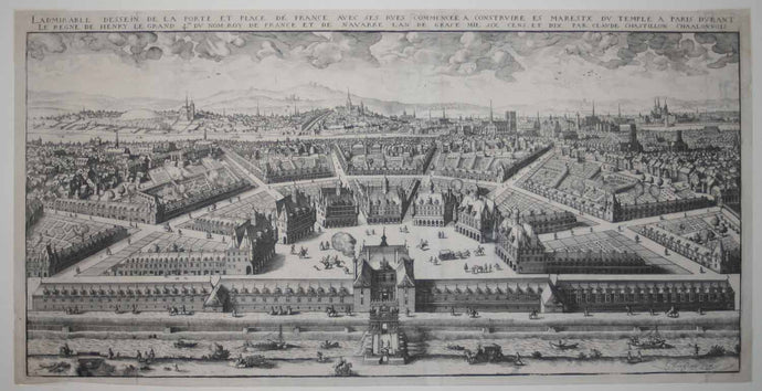 Projet de la Place de France en 1610. 