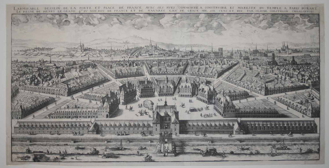 Projet de la Place de France en 1610. 