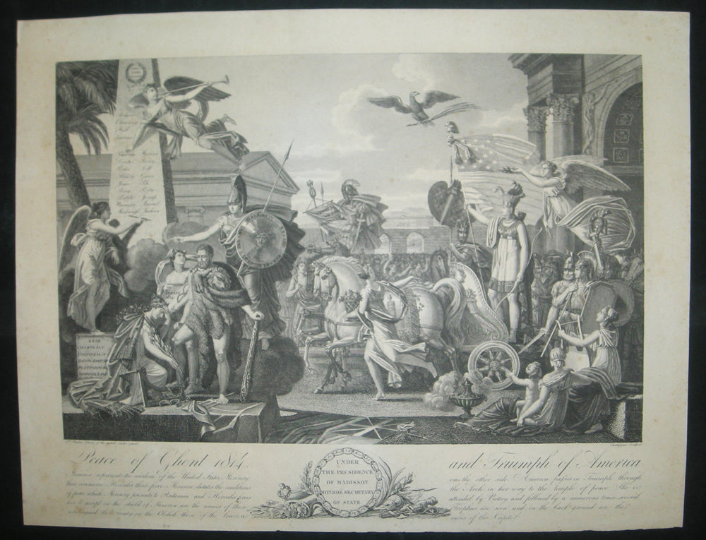 Peace of Ghent 1814 and Triumph of America. c.1820.