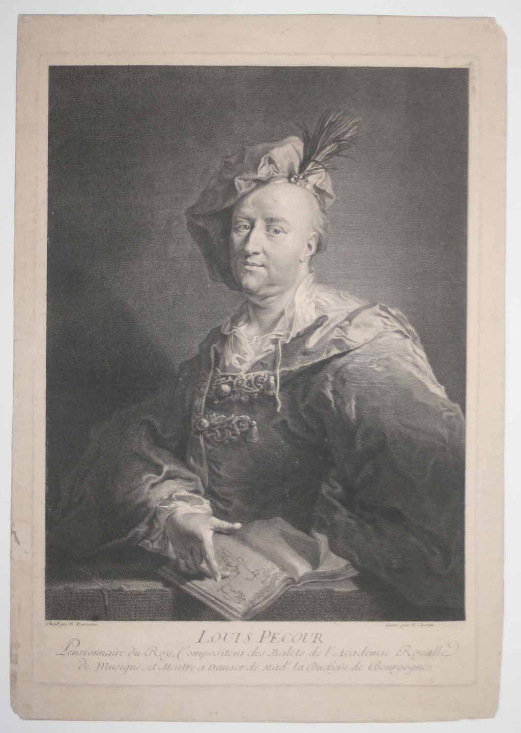 Louis Pecour, Compositeur de ballets de l'Académie Royale de musique, et Maître à danser de Madame la Duchesse de Bourgogne. 