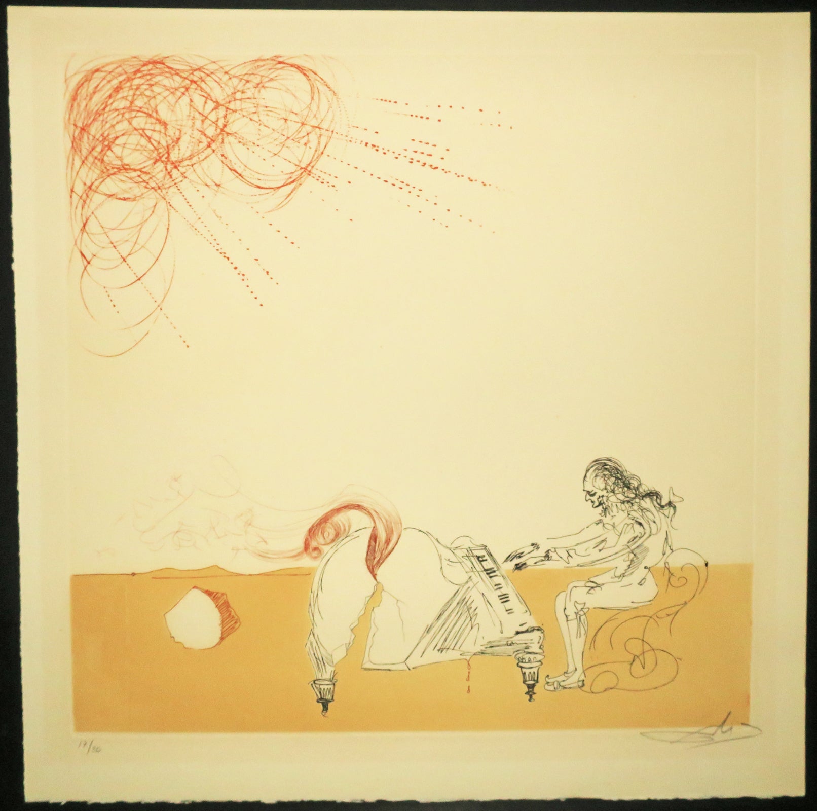 Piano-chevelure dans un désert. 1968-