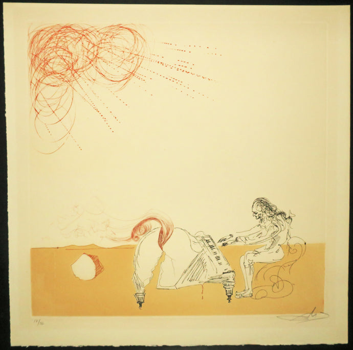 Piano-chevelure dans un désert. 1968-