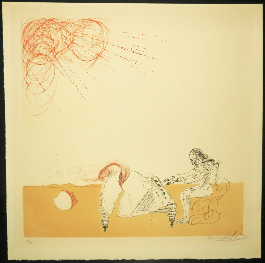 Piano-chevelure dans un désert. 1968-