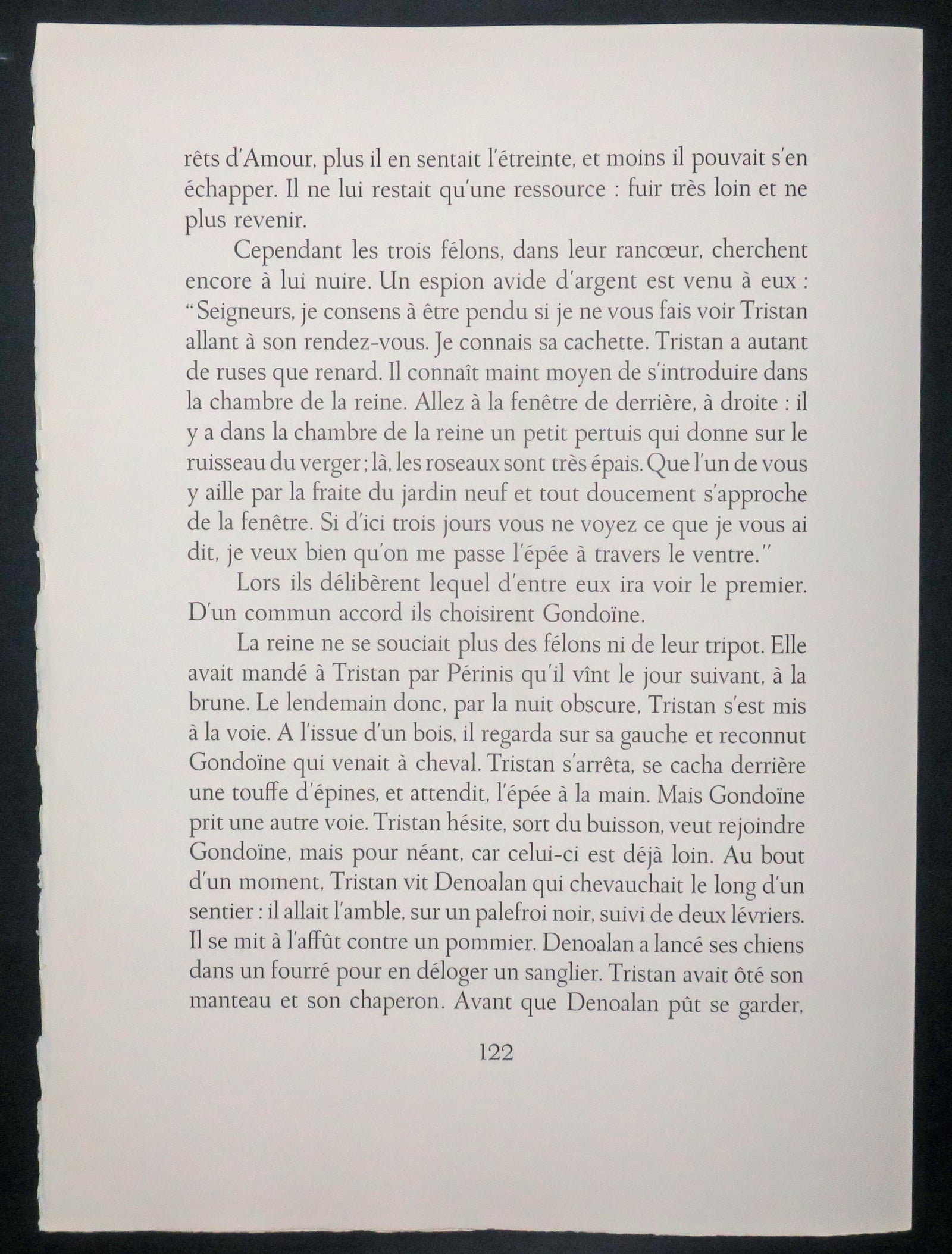 Les trois barons félons, Tristan et Iseult.